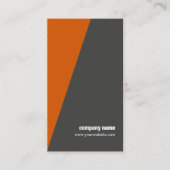 Carte De Visite Conseiller géométrique orange frais simple (Devant)