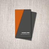 Carte De Visite Conseiller géométrique orange frais simple