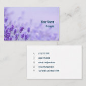 Carte De Visite Conseiller sur mesure lavande (Devant / Derrière)