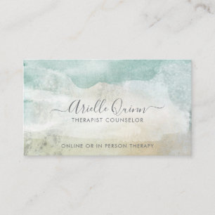 Carte De Visite Conseiller thérapeutique Serene Aquarelle Abstrait
