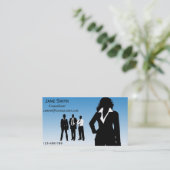 Carte De Visite Conseillère commerciale femme (Debout devant)