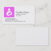 Carte De Visite Conseillère en lactation (Devant / Derrière)