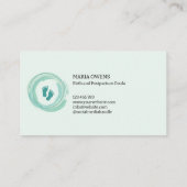 Carte De Visite Conseillère en lactation de sage-femme assise pour (Dos)