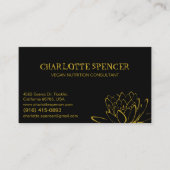 Carte De Visite Conseillère en nutrition végétale (Devant)