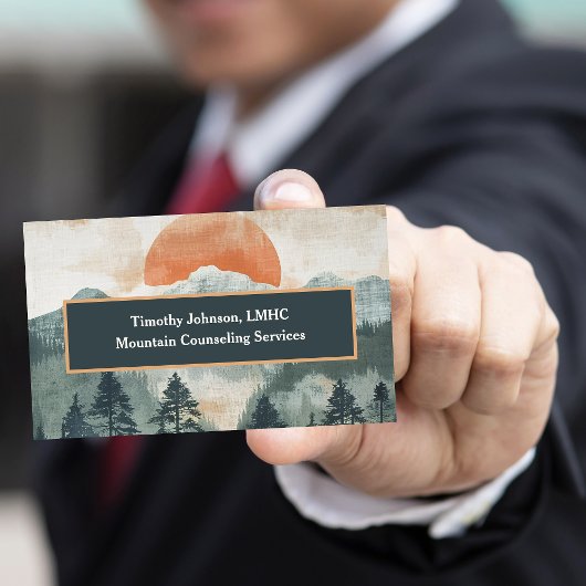 Carte De Visite Conseillère en santé mentale - Tableau Mountain Su