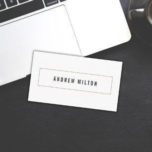 Carte De Visite Conseillère professionnelle minimaliste noire