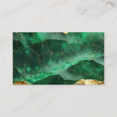 Carte De Visite Conseillers financiers Emerald Gold Code RQ (Dos)