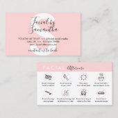 Carte De Visite Conseils de post-traitement du visage (Devant / Derrière)