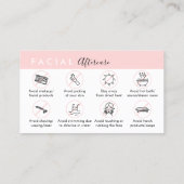 Carte De Visite Conseils de post-traitement du visage (Dos)