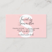 Carte De Visite Conseils de post-traitement du visage (Devant)