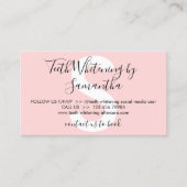 Carte De Visite Conseils d'instruction pour blanchir les dents (Devant)