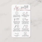 Carte De Visite Conseils pour blanchir les dents Pink Rose Gold (Devant)