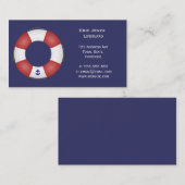 Carte De Visite Conservateur de vie nautique (Devant / Derrière)