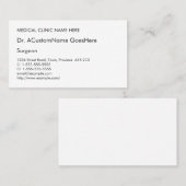 Carte de visite conservateur, élémentaire et humbl (Devant / Derrière)