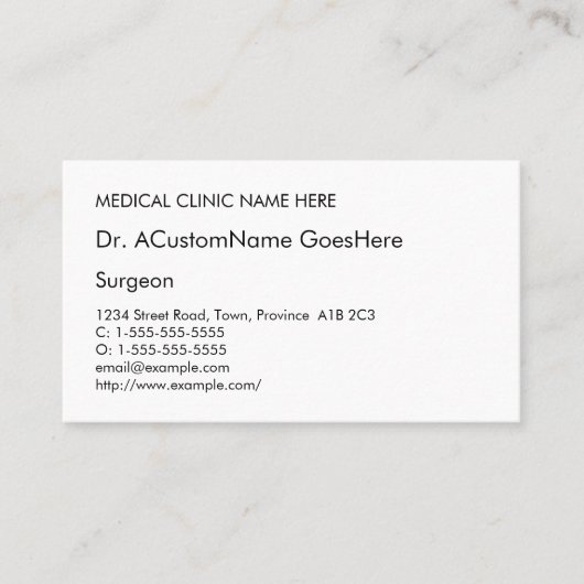 Carte de visite conservateur, élémentaire et humbl (Devant)