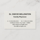 Carte de visite conservateur, pur et simple (Devant)