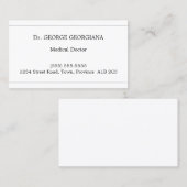 Carte de visite conservateur, simple et corporatif (Devant / Derrière)