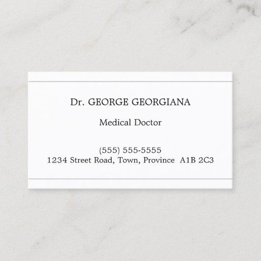 Carte de visite conservateur, simple et corporatif (Devant)