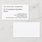 Carte de visite conservateur, simple et neutre (Devant / Derrière)