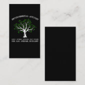 Carte De Visite Conservation de la nature par l'activiste De l'env (Devant / Derrière)