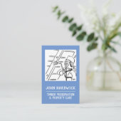 Carte De Visite Conservation du bois et soins de la propriété (Debout devant)