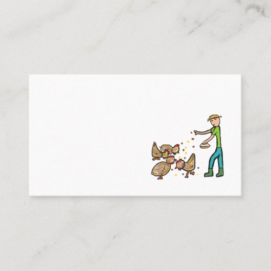 Carte De Visite Conservation du poulet (Devant)
