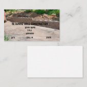 Carte De Visite Conserver la construction du mur (Devant / Derrière)