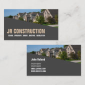 CARTE DE VISITE CONSIDÉRANT L'INSULATION SUR LE TOIT DES PORTES WI (Devant / Derrière)