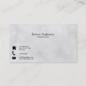 Carte De Visite Consltant texture classique simple et élégant (Dos)