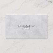 Carte De Visite Consltant texture classique simple et élégant (Devant)