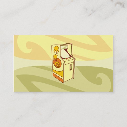 Carte De Visite Console de jeu haute arcade (Dos)