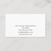 Carte De Visite Consommateur personnalisé (Dos)