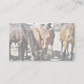 Carte De Visite Consommation des chevaux (Dos)