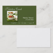 Carte De Visite Consommation saine "d'entraîneur de nutrition", (Devant / Derrière)