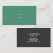 Carte De Visite Consoude 2 élégante (Devant / Derrière)