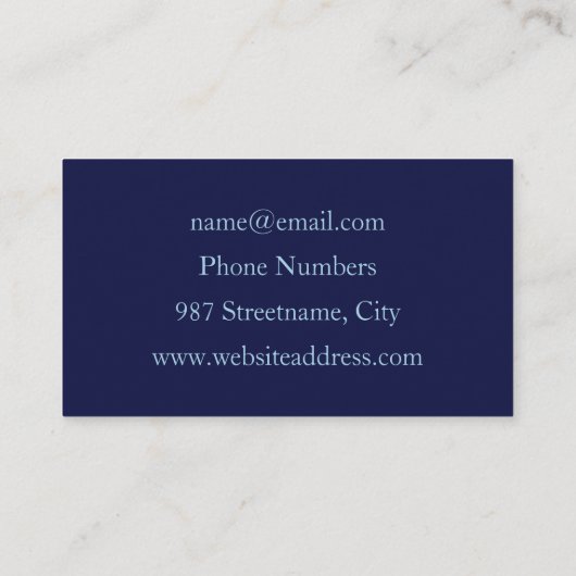 Carte De Visite Constellation, Art Fractal Abstrait Imaginaire (Dos)