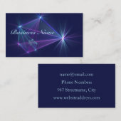 Carte De Visite Constellation, Art Fractal Abstrait Imaginaire (Devant / Derrière)