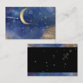 Carte de visite Constellation, Astrologie, Lune, É (Devant / Derrière)