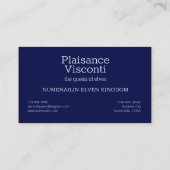 Carte De Visite Constellation de l'hémisphère Nord Cassioipeia (Dos)