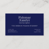 Carte De Visite Constellation de l'hémisphère Sud Piscis Austrinus (Dos)