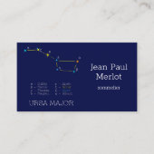 Carte De Visite Constellation Ursa major (Devant)