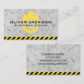 Carte De Visite Constructeur Casqué | Construction (Devant / Derrière)