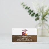 Carte De Visite Constructeur | Chantier de construction | Grain de (Debout devant)