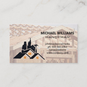 Carte De Visite Constructeur Chantier de construction Rénovati