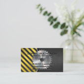 Carte De Visite Constructeur Construction | Scie circulaire (Debout devant)