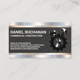 Carte De Visite Constructeur de bâtiments Outils de l'entreprene
