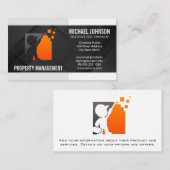 Carte De Visite Constructeur de bâtiments | Travailleur manuel | I (Devant / Derrière)