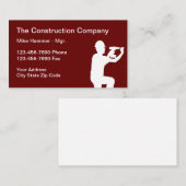 Carte De Visite Constructeur de chantier (Devant / Derrière)