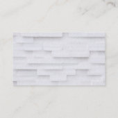 Carte De Visite Constructeur de construction Développeur brique bl (Dos)