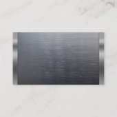 Carte De Visite Constructeur de construction Développeur en acier  (Dos)